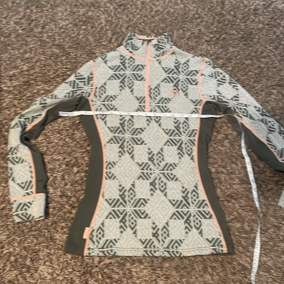 Kari Traa Green and Pink Patterned Pullover Base layer - Picture 7 of 8